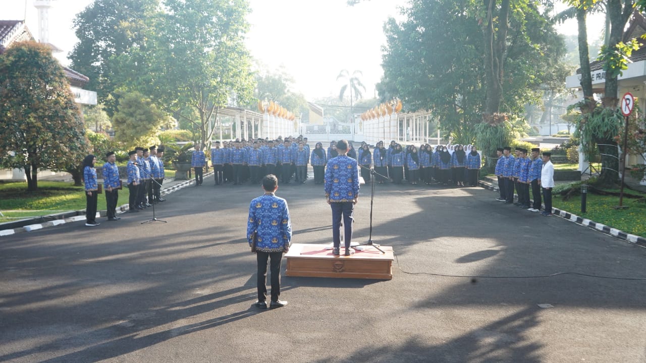 Upacara Hari Kesadaran Nasional Di lingkungan Sekretariat Daerah Kabupaten Cianjur